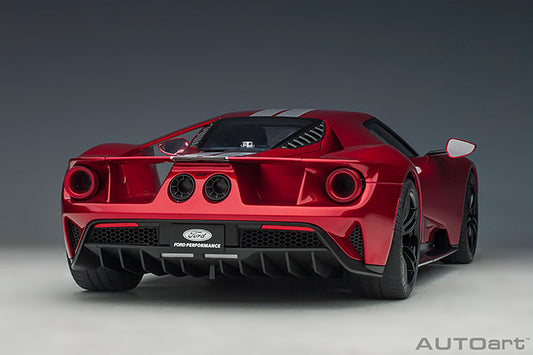 Ford GT 2017 Liquid Red with Silver Stripes
