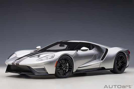 Ford GT 2017 Ingot Silver with Black Stripes