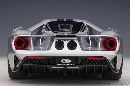 Ford GT 2017 Ingot Silver with Black Stripes