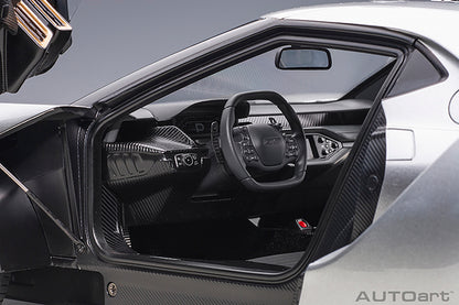 Ford GT 2017 Ingot Silver with Black Stripes