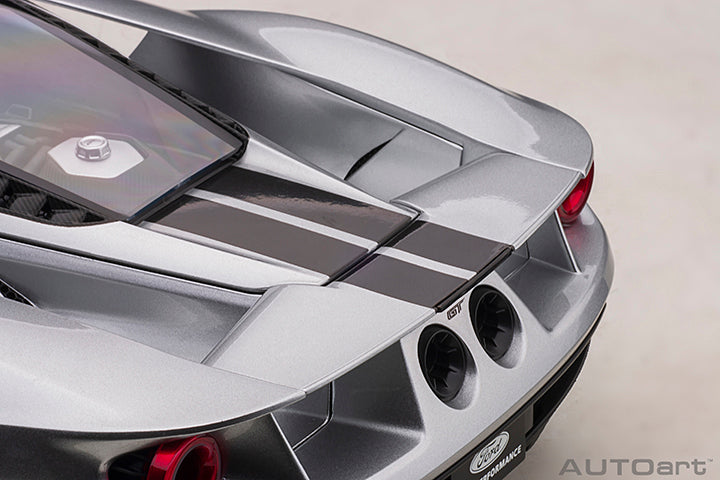 Ford GT 2017 Ingot Silver with Black Stripes