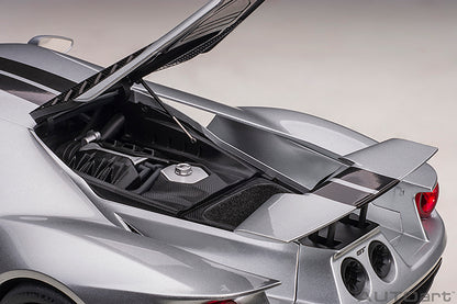 Ford GT 2017 Ingot Silver with Black Stripes