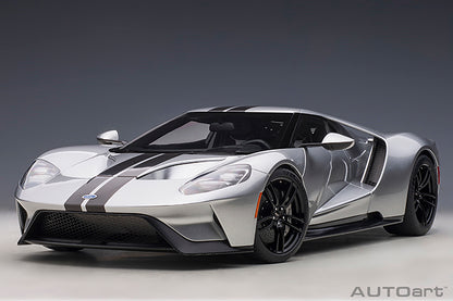 Ford GT 2017 Ingot Silver with Black Stripes