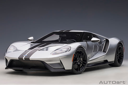 Ford GT 2017 Ingot Silver with Black Stripes