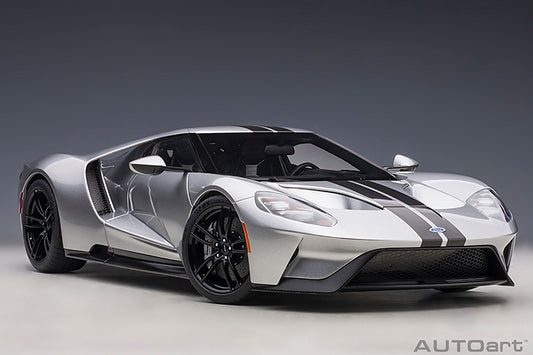 Ford GT 2017 Ingot Silver with Black Stripes