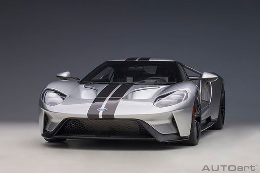 Ford GT 2017 Ingot Silver with Black Stripes