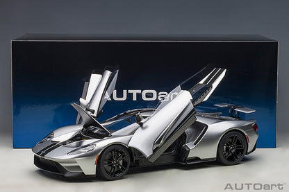 Ford GT 2017 Ingot Silver with Black Stripes