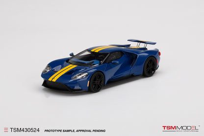 Ford GT Sunoco Blue with Yellow Stripe