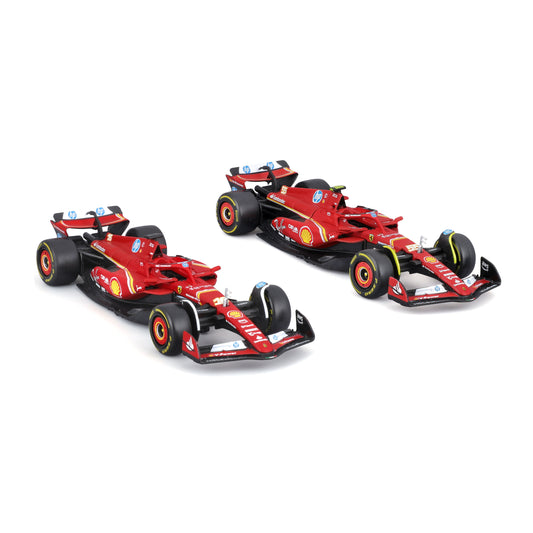 Ferrari SF-24 No.16 Charles Leclerc and No.55 Carlos Sainz 2024 Two-Car Set