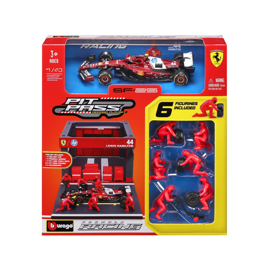 Ferrari SF-25 No.44 Lewis Hamilton Pit Pass Diorama
