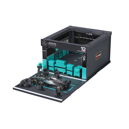Mercedes-AMG W16 Pit Pass Diorama with Antonelli