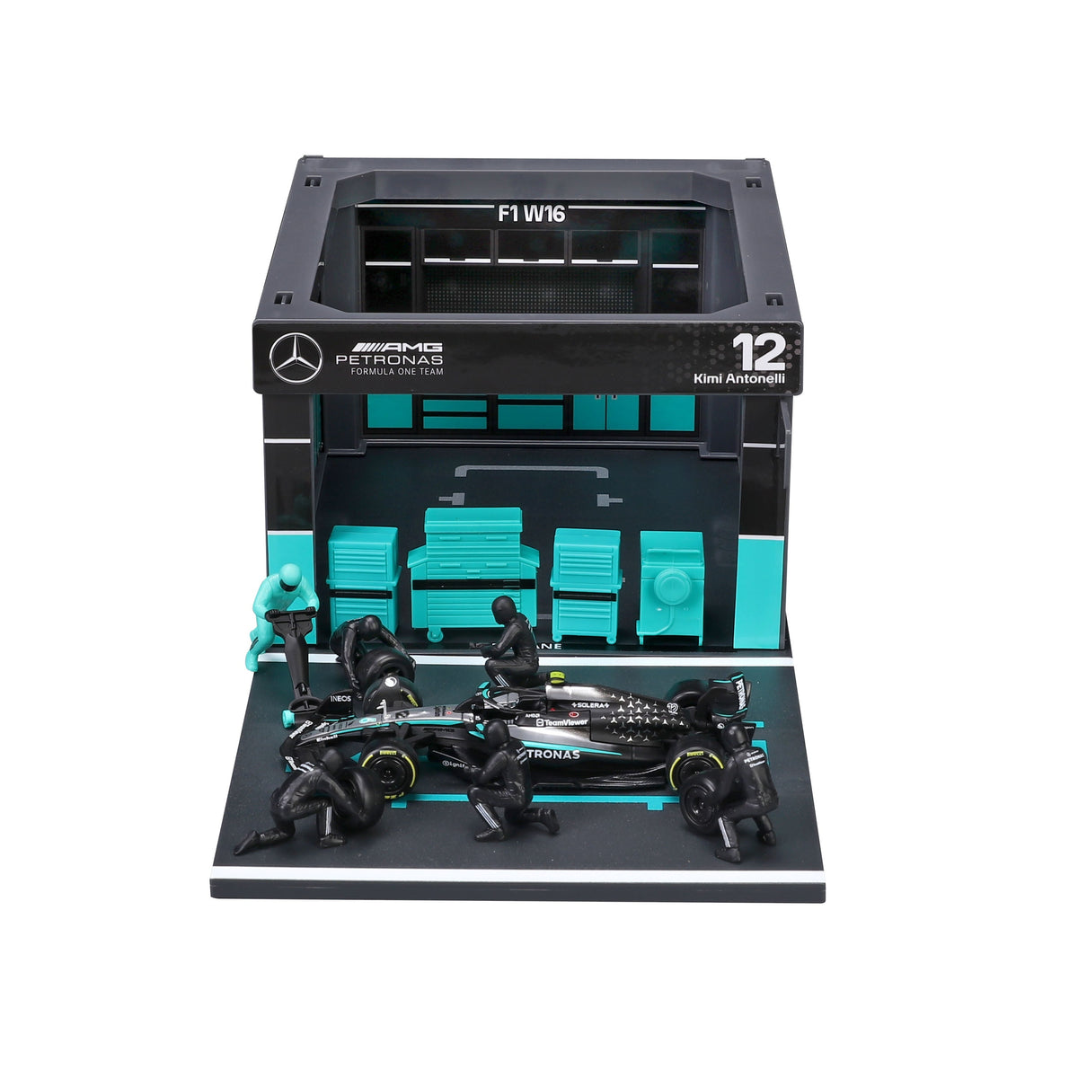 Mercedes-AMG W16 Pit Pass Diorama with Antonelli