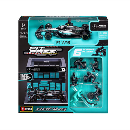 Mercedes-AMG W16 Pit Pass Diorama with Antonelli