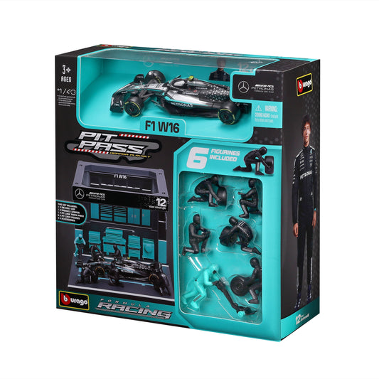 Mercedes-AMG W16 Pit Pass Diorama with Antonelli