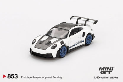 Porsche 911 (992) GT3 RS Weissach Package White with Indigo Blue