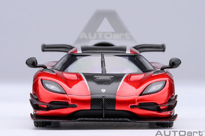 Koenigsegg One:1 Apple Red with Carbon Fibre Silver Stripes