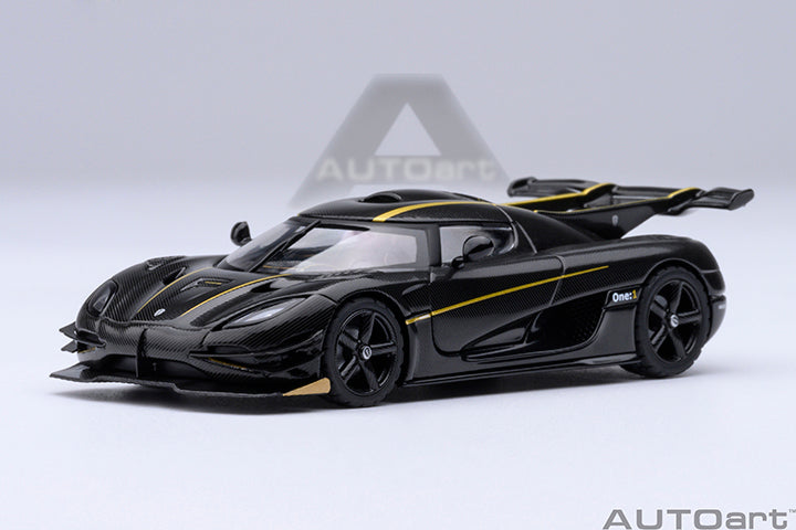 Koenigsegg One:1 Clear Carbon Fibre with Gold Stripes