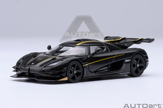 Koenigsegg One:1 Clear Carbon Fibre with Gold Stripes