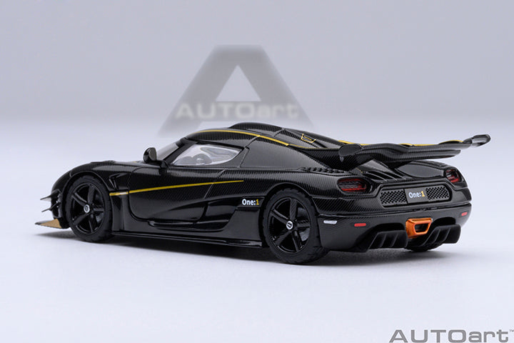 Koenigsegg One:1 Clear Carbon Fibre with Gold Stripes