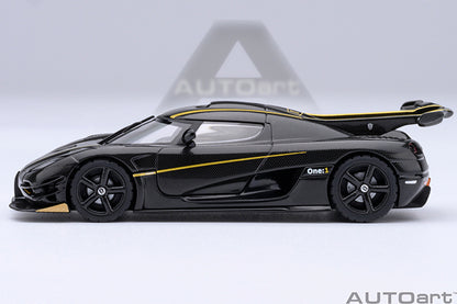 Koenigsegg One:1 Clear Carbon Fibre with Gold Stripes