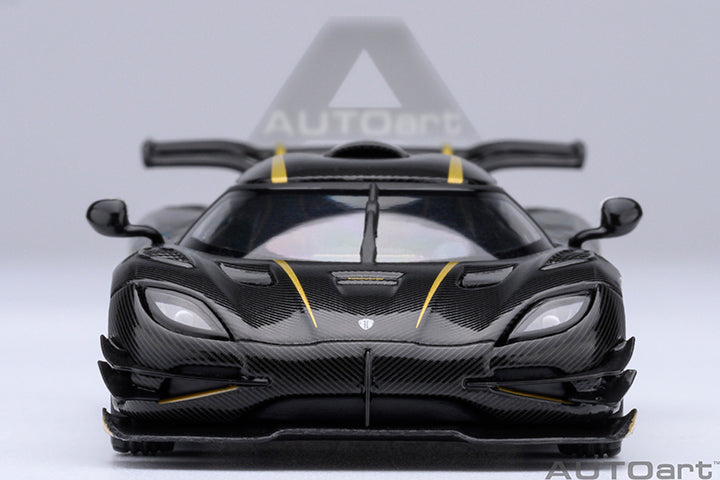Koenigsegg One:1 Clear Carbon Fibre with Gold Stripes