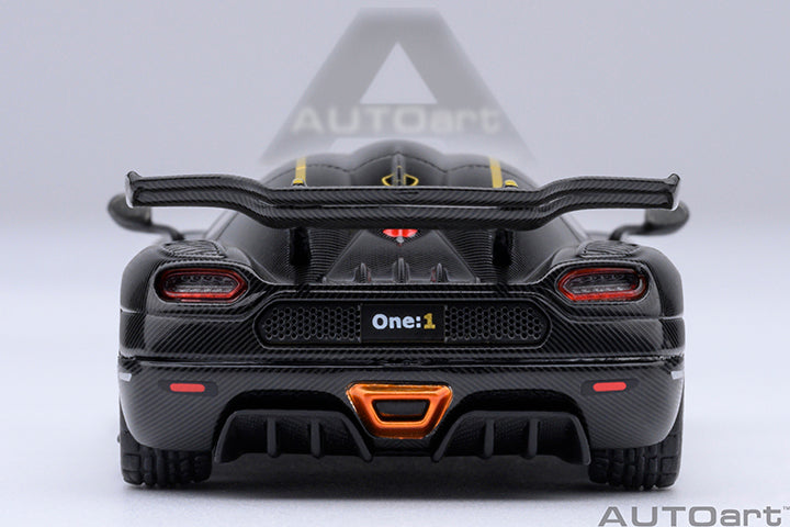 Koenigsegg One:1 Clear Carbon Fibre with Gold Stripes