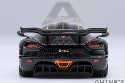 Koenigsegg One:1 Clear Carbon Fibre with Gold Stripes
