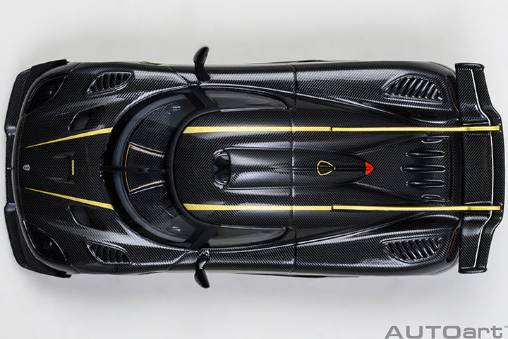 Koenigsegg One:1 Clear Carbon Fibre with Gold Stripes