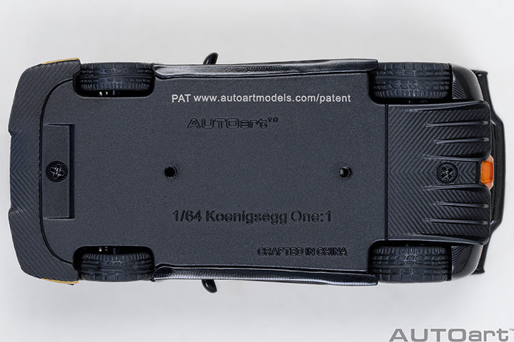 Koenigsegg One:1 Clear Carbon Fibre with Gold Stripes