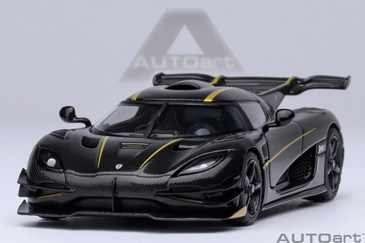 Koenigsegg One:1 Clear Carbon Fibre with Gold Stripes