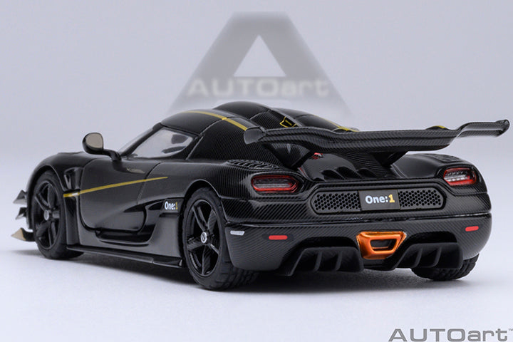 Koenigsegg One:1 Clear Carbon Fibre with Gold Stripes