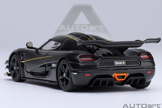 Koenigsegg One:1 Clear Carbon Fibre with Gold Stripes