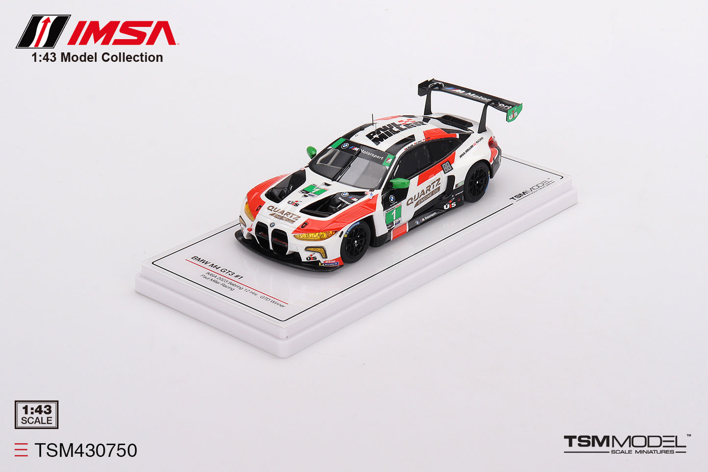 BMW M4 GT3 No.1 Paul Miller Racing IMSA 2023 Sebring 12 Hours