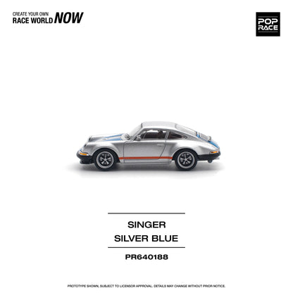 Porsche 911 Singer Silver/Blue