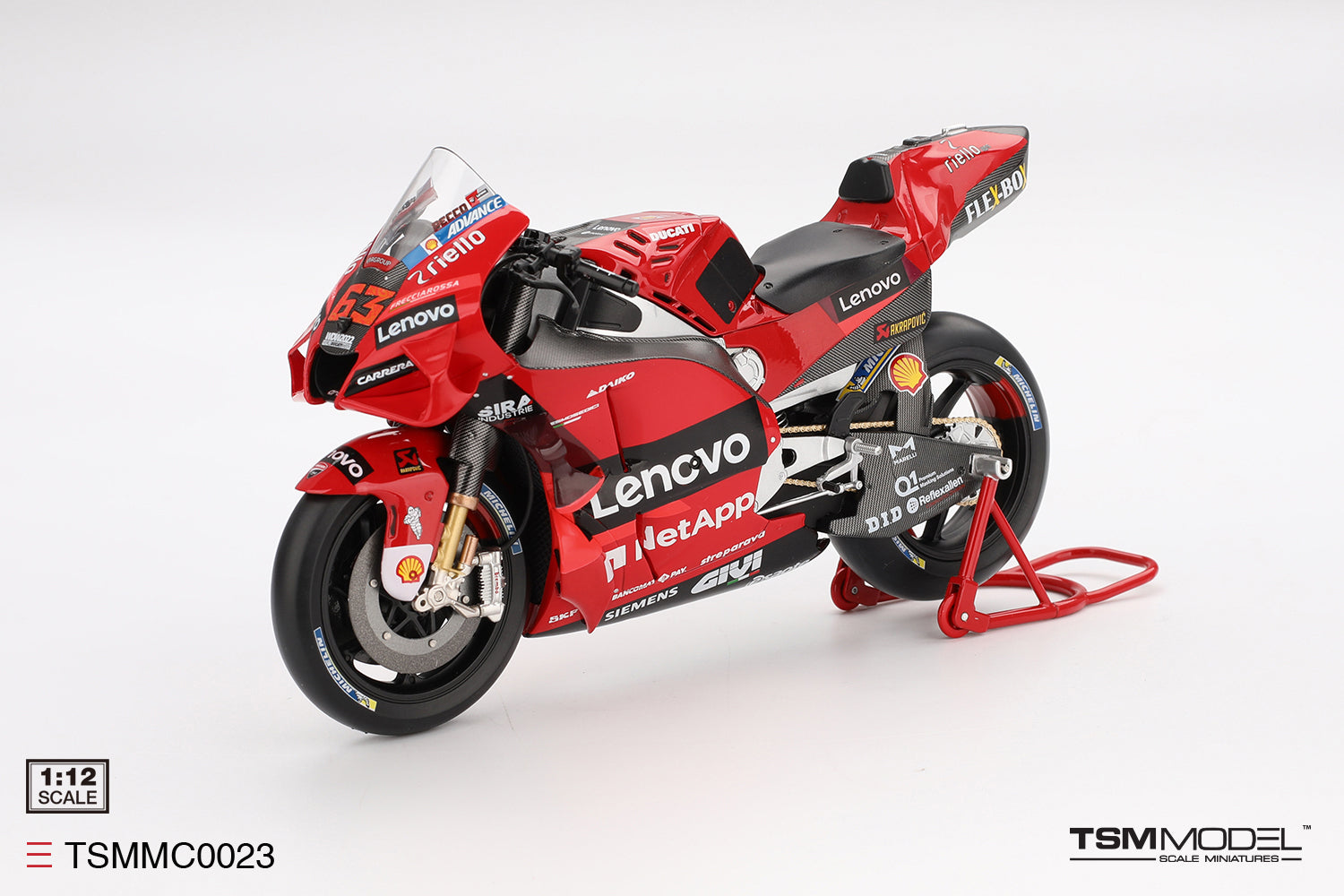 Ducati Desmosedici Gp22 No.63 Ducati Lenovo Team Motogp 2022 Gran Premio D'italia