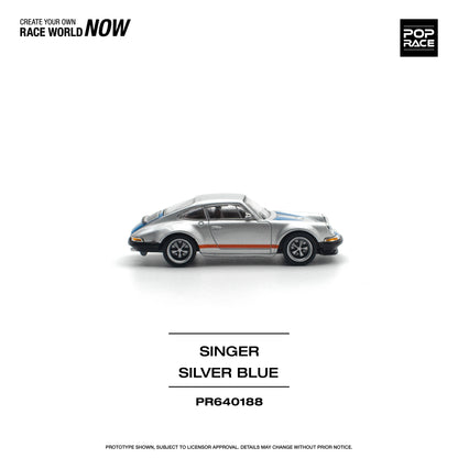 Porsche 911 Singer Silver/Blue