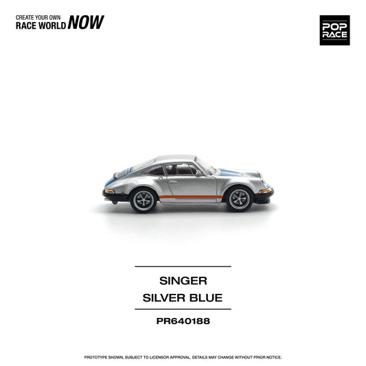 Porsche 911 Singer Silver/Blue