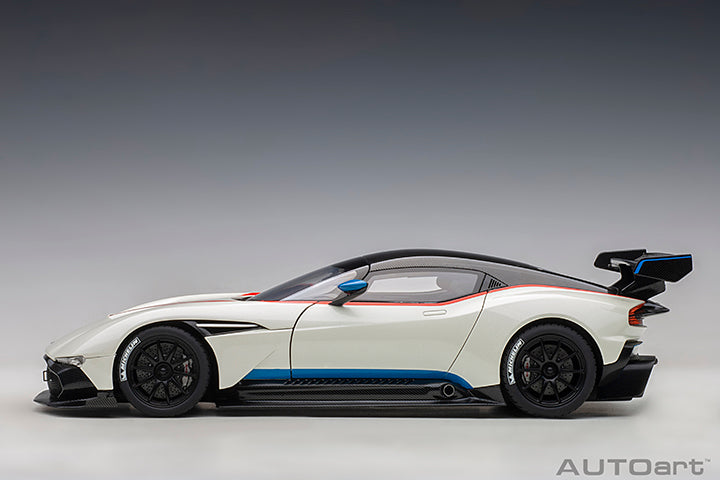 Aston Martin Vulcan Stratus White with Blue and Red Stripes