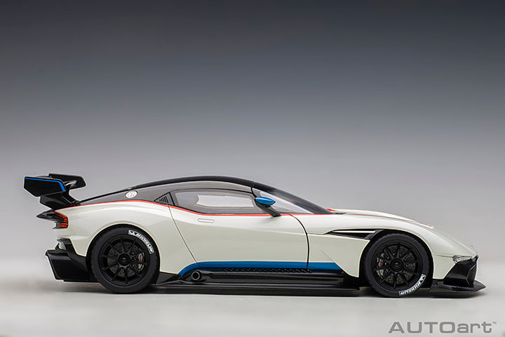 Aston Martin Vulcan Stratus White with Blue and Red Stripes