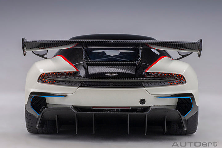 Aston Martin Vulcan Stratus White with Blue and Red Stripes