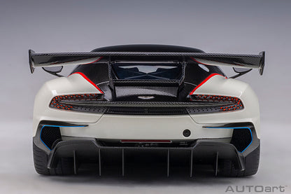 Aston Martin Vulcan Stratus White with Blue and Red Stripes