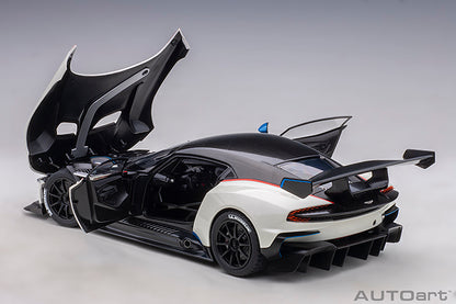 Aston Martin Vulcan Stratus White with Blue and Red Stripes