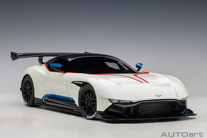 Aston Martin Vulcan Stratus White with Blue and Red Stripes