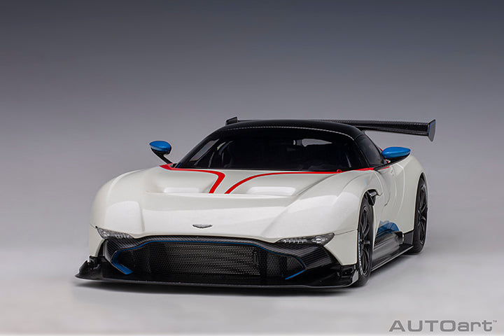 Aston Martin Vulcan Stratus White with Blue and Red Stripes
