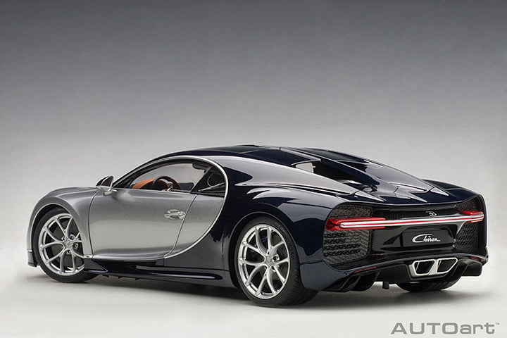 Bugatti Chiron 2017 Argent Silver Atlantic Blue