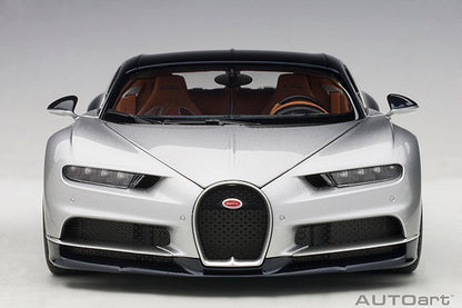 Bugatti Chiron 2017 Argent Silver Atlantic Blue