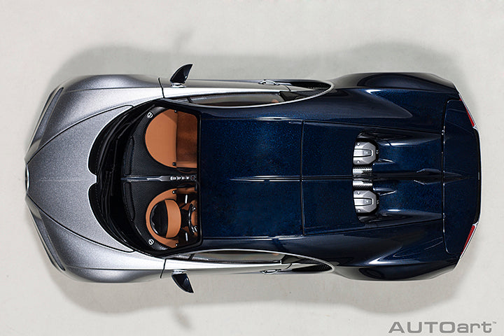 Bugatti Chiron 2017 Argent Silver Atlantic Blue