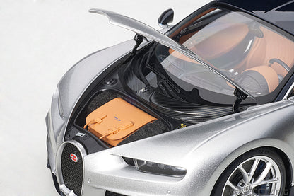 Bugatti Chiron 2017 Argent Silver Atlantic Blue