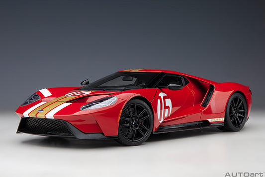 Ford GT Heritage Edition Alan Mann Red with Gold Stripes