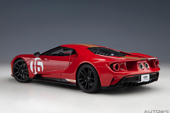 Ford GT Heritage Edition Alan Mann Red with Gold Stripes